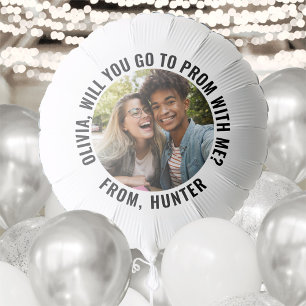1 Photo Prom or HOCO Proposal Cute Promposal Idea Balloon