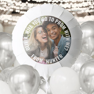 1 Photo Prom or HOCO Proposal Cute Promposal Idea Balloon