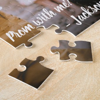 1 Photo Prom or HOCO Proposal Cute Promposal Idea Jigsaw Puzzle | Zazzle