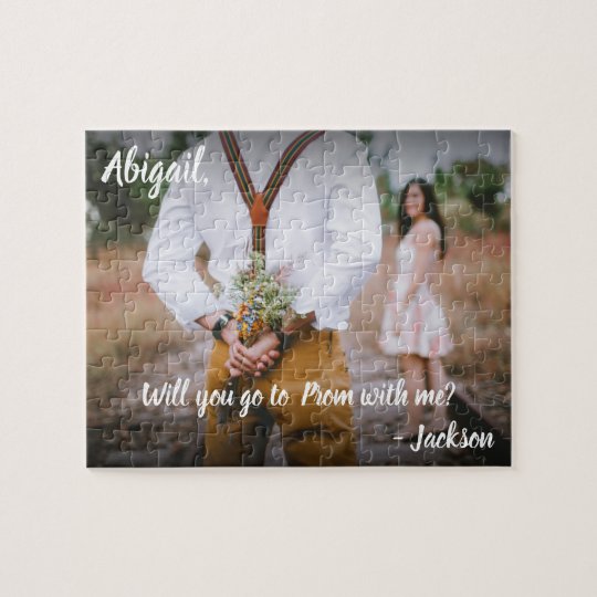 1 Photo Prom or HOCO Proposal Cute Promposal Idea Jigsaw Puzzle
