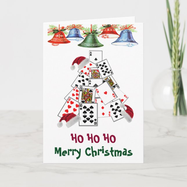 1 poker player to another Las Vegas Christmas Card (Front)