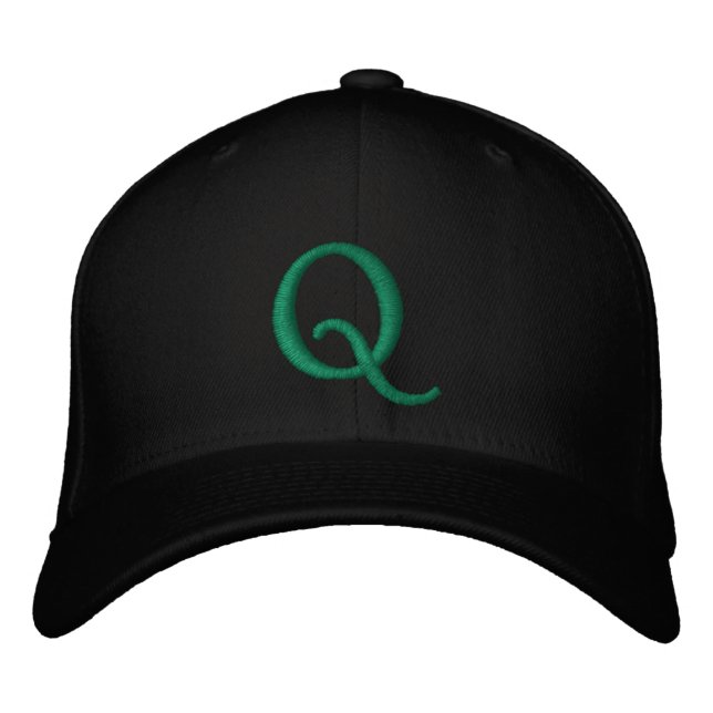 # 1 "Q" / EMBROIDERED BASEBALL CAP (Front)