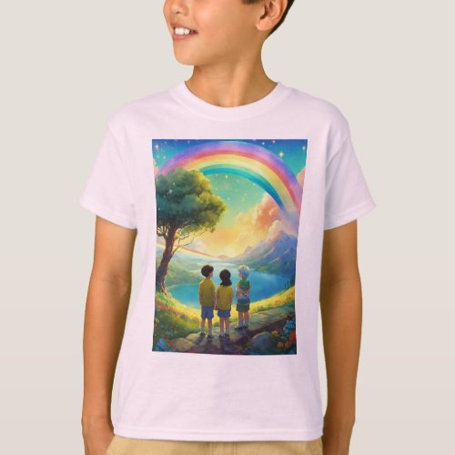 1 Rainbow Wonders Journey of Joy  T_Shirt