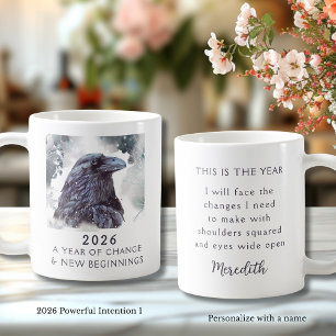1. Raven 2026 Year of Change Powerful Intention Coffee Mug