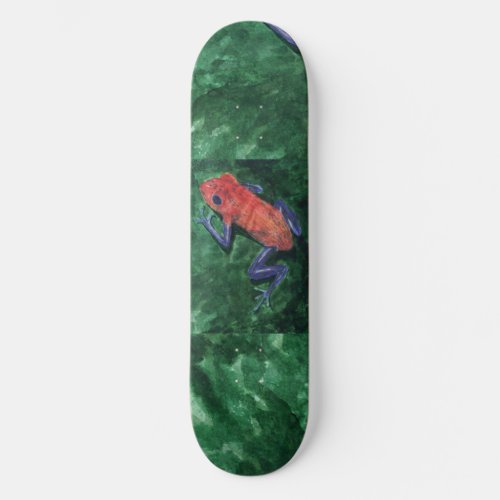 1 Red and Blue Tree Frog skateboard