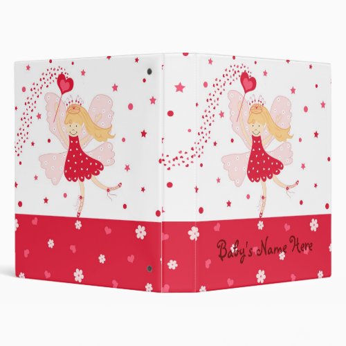 1 Red Fairy Ballerina Photo Album Binder