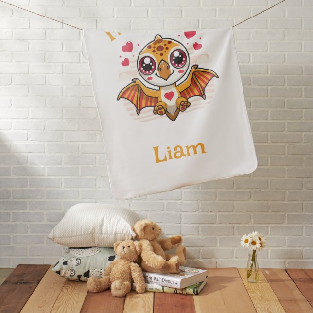 1-Rex Birthday Blanket – Custom Name Gift (In Situ)