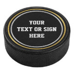 1 Ring Gold &amp; 1 Ring Silver + Yours Hockey Puck at Zazzle