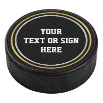 1 Ring gold & 1 Ring silver   YOURS Hockey Puck