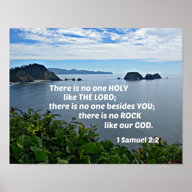 1 Samuel 2:2 There is no one holy like the Lord Poster (Front)
