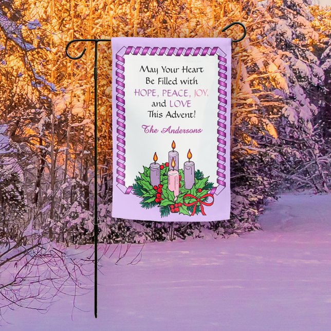 1-sided Advent Wreath and Best Wishes Garden Flag (Creator Uploaded)