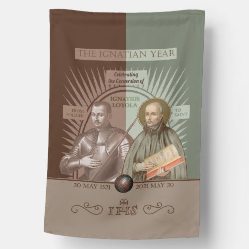 1_sided Ignatius Loyola  From Soldier To Saint House Flag