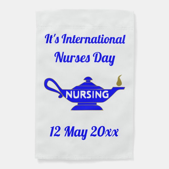 1-sided International Nurses Day Garden Flag (Front)