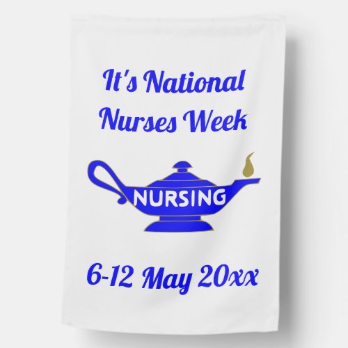 1_sided National Nurses Week House Flag
