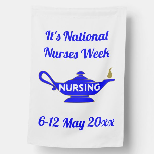 1-sided National Nurses Week House Flag (Front)