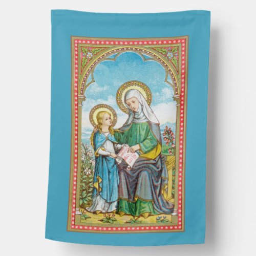 1_sided NeoGothic St Anne and Young Mary SAU 29 House Flag