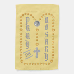 1-sided Pray the Rosary (“Trad.” Luminous 2) Garden Flag