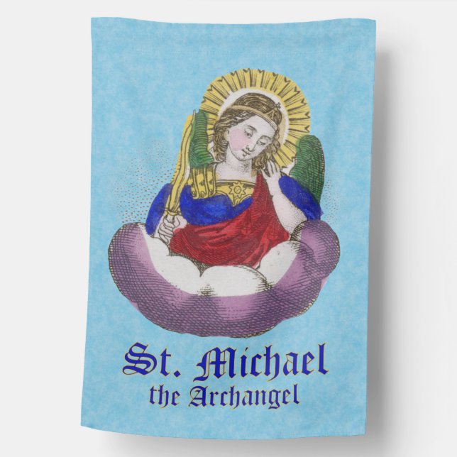 1-sided St. Michael the Archangel (M 009) House Flag (Front)