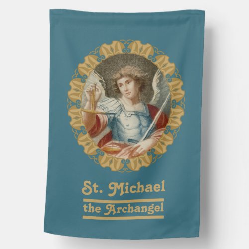1_sided St Michael the Archangel M 010 House Flag
