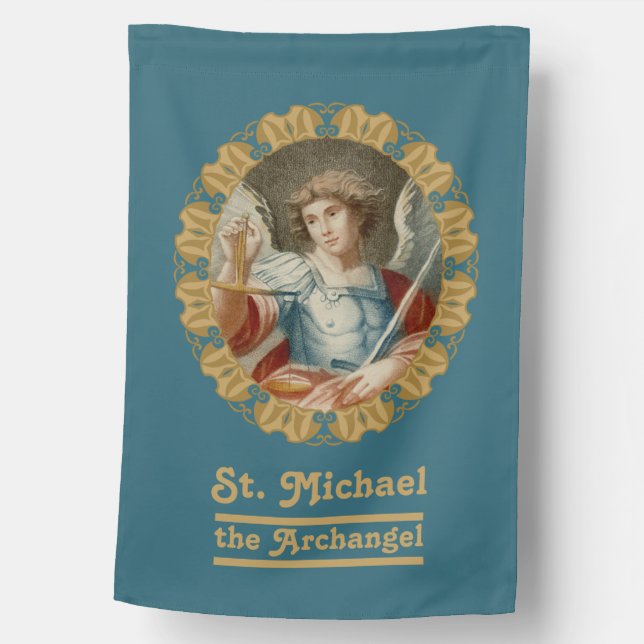 1-sided St. Michael the Archangel (M 010) House Flag (Front)