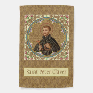 1-sided St. Peter Claver (BK 058) Garden Flag