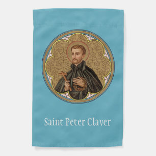 1-sided St. Peter Claver (BK 058) Garden Flag