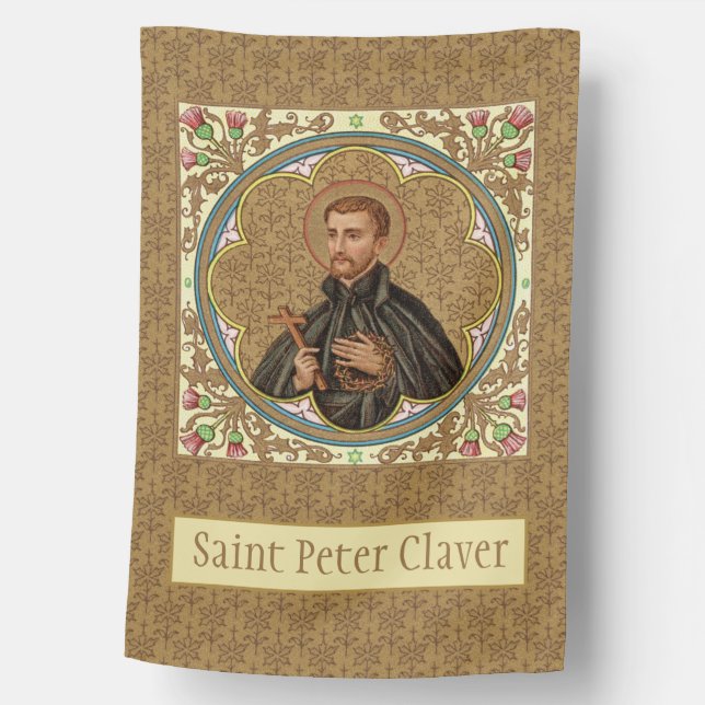1-sided St. Peter Claver (BK 058) House Flag (Front)