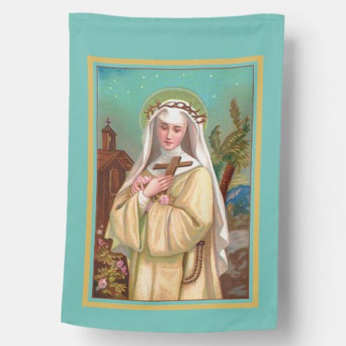 1_sided St Rose of Lima by Night M 024 House Flag