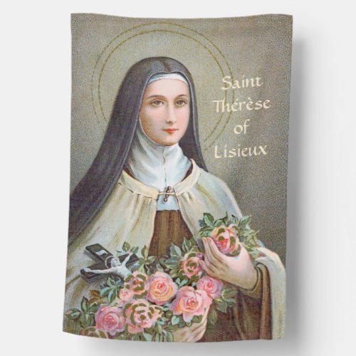 1_sided St Therese of Lisieux BJE 01 House Flag