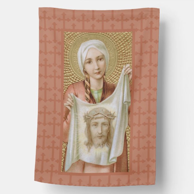 1-sided St. Veronica of Jerusalem (JM 60) House Flag (Front)