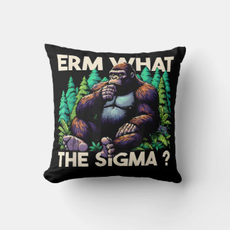 1 Silverback Gorilla vs 100 Humans Throw Pillow