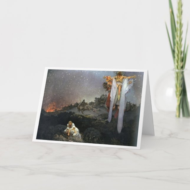 #1 Slavs in their Original Homeland, Mucha Card (Front)