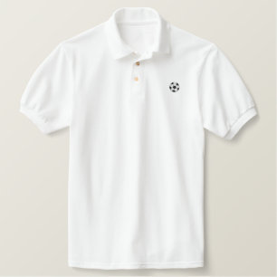 1" Soccer Ball Embroidered Polo Shirt