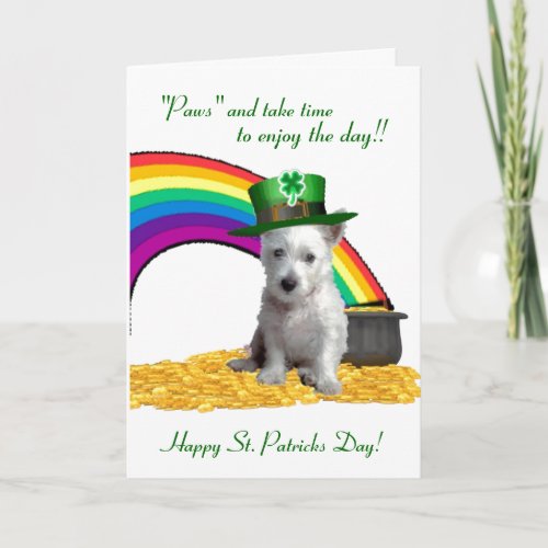 1 Spiritual Westie St Patricks Card