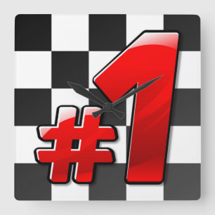 #1 SQUARE WALL CLOCK