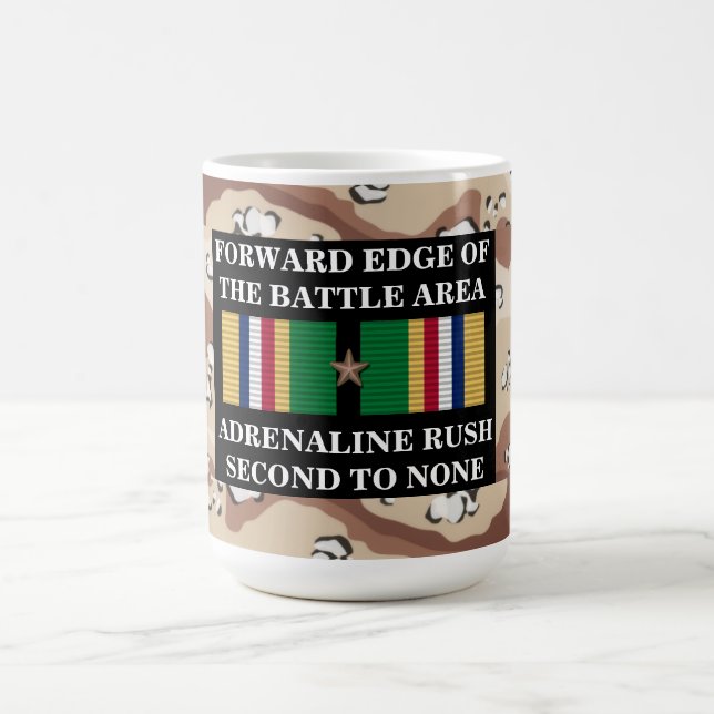 1 STAR === FORWARD EDGE OF THE BATTLE AREA COFFEE MUG (Center)