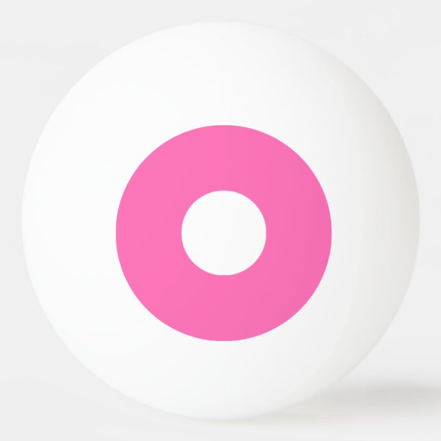 1 Star Ping Pong Ball – Pink and White. (Front)