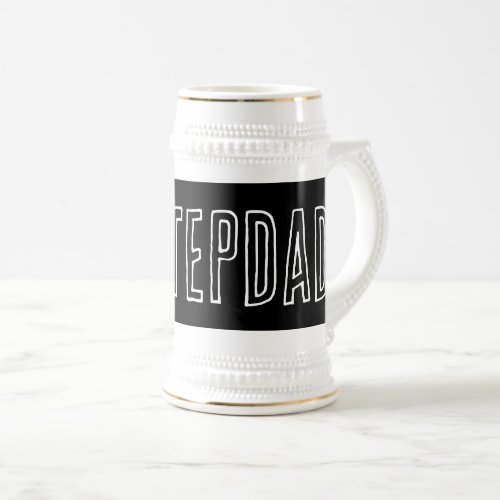 1 STEPDAD beer stein gift for Fathers day