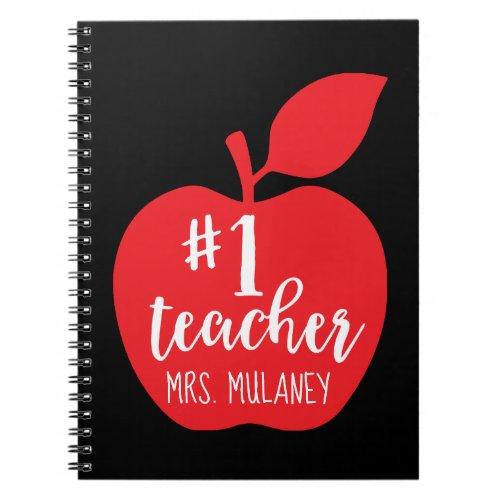1 Teacher Apple Gift Notebook