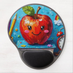 #1 Teacher Appreciation Illustration Gel Mousepad