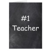 #1 Teacher Chalkboard Design (Front)
