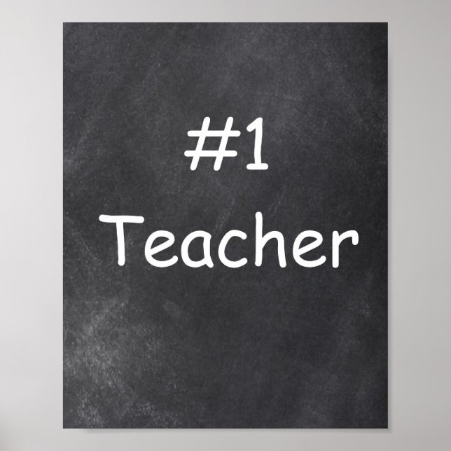 #1 Teacher Chalkboard Design Class Decoration (Front)