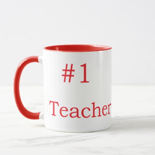 1 Teacher coffee mug