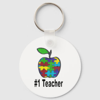 #1 Teacher Keychain
