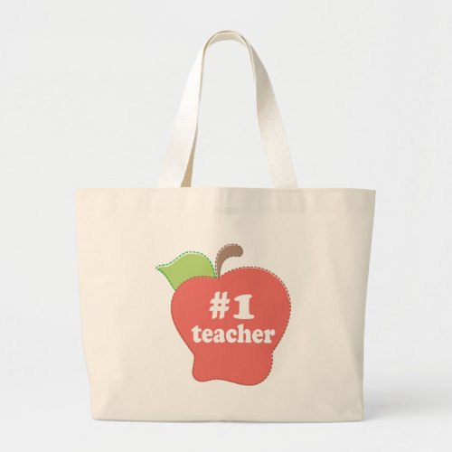 1 Teacher Large Tote Bag
