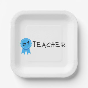#1 Teacher Paper Plates