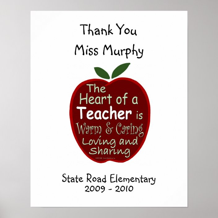 #1 Teacher Signature Poster | Zazzle.com