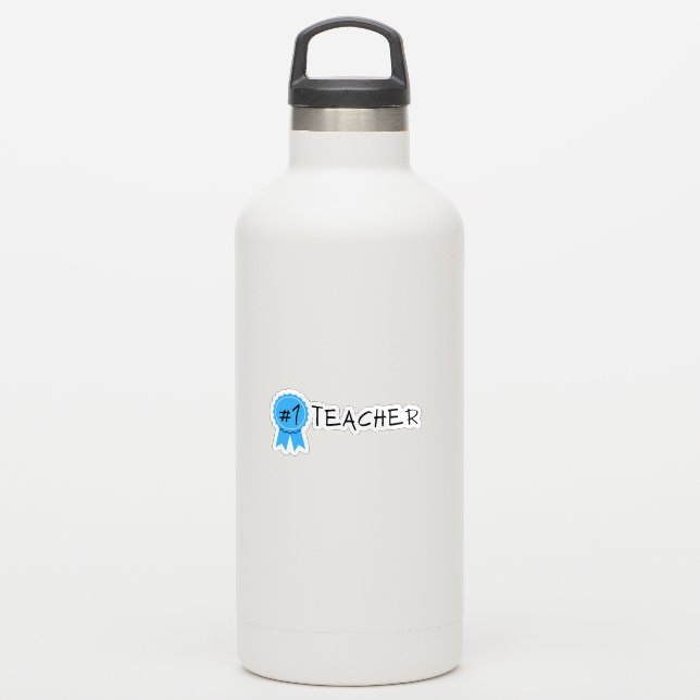 #1 Teacher Sticker (Waterbottle)