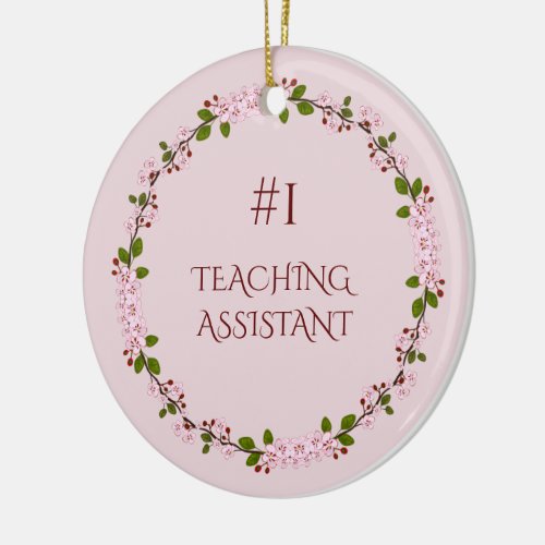 1 Teaching Assistant Ceramic Ornament