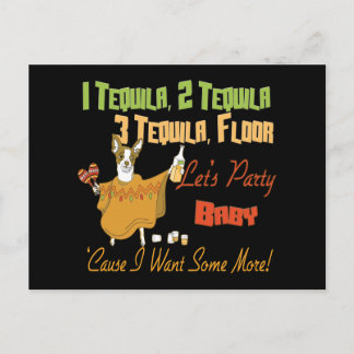 1 Tequila 2 Tequila 3 Tequila Floor Postcard
